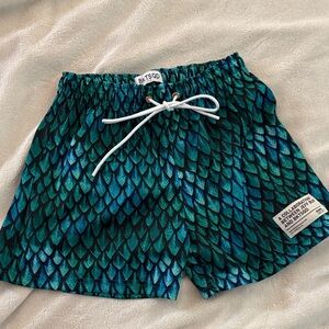 Men's Athletic Shorts - Blue Green